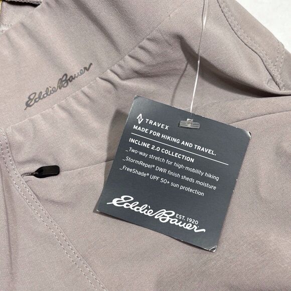 Eddie Bauer Travex Incline 2.0 Utility Capri Pant Size 8T Beige Taupe Gorpcore - Picture 12 of 14